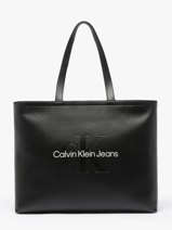 Handtas Sculpted Calvin klein jeans Zwart sculpted K612222